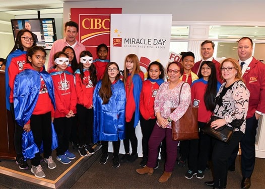 CIBC employees, kids and their parents gather for CIBC Miracle Day