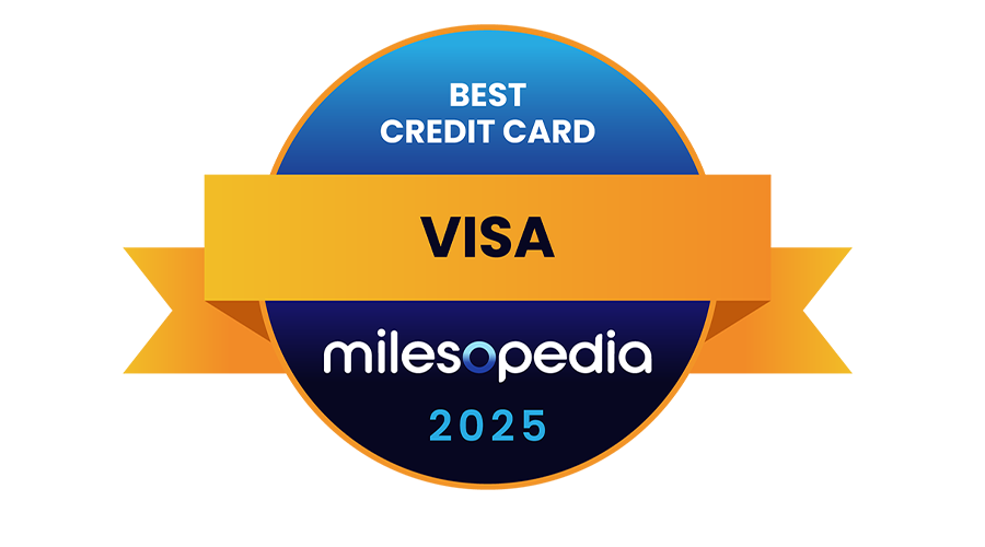 Milesopedia Best Visa Credit Card 2025 logo.