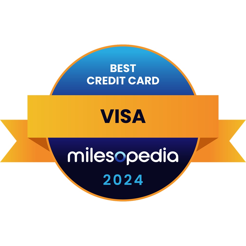  Best Credit Card Visa 2024 Milesopedia award logo.