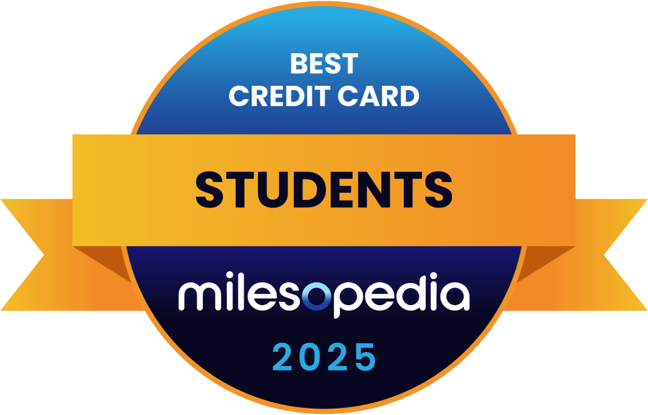 Milesopedia Best Credit Card for Students 2025 logo.